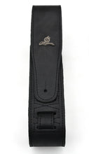 Load image into Gallery viewer, Magma Leathers 2.52" Delux Argentinean VINTAGE leather Guitar Strap Black (07MV01.)