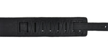 Load image into Gallery viewer, Magma Leathers 2.52" Delux Argentinean VINTAGE leather Guitar Strap Black (07MV01.)