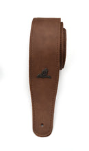 Load image into Gallery viewer, Magma Leathers 2.52" Delux Argentinean VINTAGE leather Guitar Strap Brown (07MV02.)