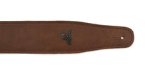 Load image into Gallery viewer, Magma Leathers 2.52" Delux Argentinean VINTAGE leather Guitar Strap Brown (07MV02.)