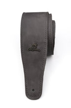 Load image into Gallery viewer, Magma Leathers 2.52" Delux Argentinean VINTAGE leather Guitar Strap GREY (07MV09.)