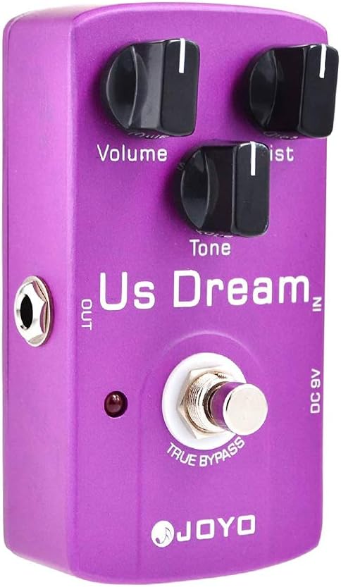 JOYO Distortion Pedal High-Gain Dist Simulates Driven Tube Amplifier for Electric Guitar Effect