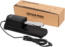 Load image into Gallery viewer, JOYO JSP-10 Universal Sustain Pedal for Electric Piano Keyboard Synthesizer with 1/4 Inch Connector Digital Piano Pedal