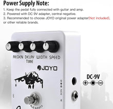Load image into Gallery viewer, JOYO Flanger Effect Pedal Achieve Metallic Flanger Sounds & Rapid Tremulous Vibrato for Electric Guitar Effect - True Bypass (JF-07)