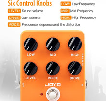 Load image into Gallery viewer, JOYO Overdrive Guitar Effect Pedal Amplifier Simulation Distortion Pedal for Electric Guitar - Bypass (Oxford Sound JF-22)