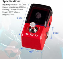 Load image into Gallery viewer, JOYO JF-329 Digital Phrase Looper Effect Pedal Ironman Ironloop Mini Pedal for Electric Guitar True Bypass Maximum Recording Time 20 min