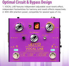 Load image into Gallery viewer, JOYO Vocal Harmony Pedal with 9 Vocal Harmony Effects, 12-Key, 3 Reverb Models for Singer and Guitarist Singing (Vocal Lab R-16)