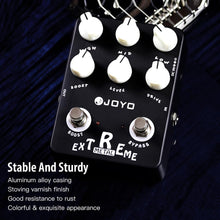 Load image into Gallery viewer, JOYO Metal Distortion Pedal with 3 Band EQ and Low-Mid-High Gain Boost for Electric Guitar Effect - Bypass (Extreme Metal JF-17)