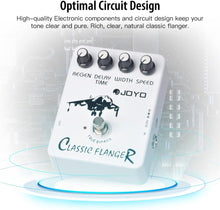 Load image into Gallery viewer, JOYO Flanger Effect Pedal Achieve Metallic Flanger Sounds & Rapid Tremulous Vibrato for Electric Guitar Effect - True Bypass (JF-07)