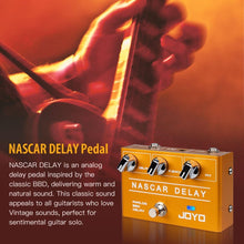 Load image into Gallery viewer, JOYO Analog Delay Effect Pedal R Series Vintage Warm Natural Sound for Sentimental Electric Guitar Solo (Nasscar R-10)