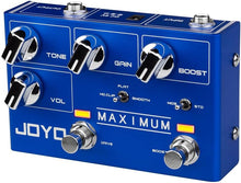 Load image into Gallery viewer, JOYO Brand R-05 Overdrive Pedal, Dual Channel, Blue - Electric Guitar Effects