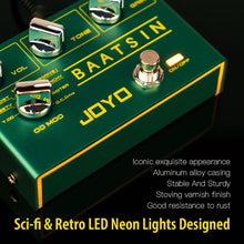 Load image into Gallery viewer, JOYO Pure Analog Overdrive & Distortion Multi Effect Pedal R Series 8 Classic OD/DS Sounds for Electric Guitar (Baatsin R-11)