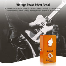 Load image into Gallery viewer, JOYO Vintage Phase Effect Pedal Beautifully Re-Creates Classic Phaser Sounds of 70's for Electric Guitar Effect - True Bypass (JF-06)