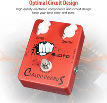 Load image into Gallery viewer, JOYO Chorus Pedal Crisp & Transparent Chorus Full Bodied Sounds and Deep-clear Tone for Electric Guitar Effect - True Bypass (JF-05)