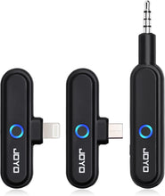 Load image into Gallery viewer, JOYO Wireless Audio Interface Transmitter and Receiver for Live Streaming Amplifier 3.5mm Stereo Recording and Playing with Phone Tablet & PC Background Music, with Type USB C & Lightning (JW-05R)