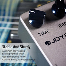 Load image into Gallery viewer, JOYO Digital Delay Effect Pedal for Electric Guitar & Bass Delay Time Range 25ms-600ms Sounds "Analog" Delay - True Bypass (JF-08)