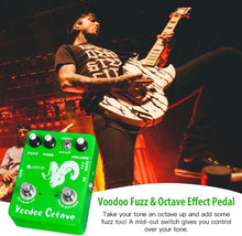 Load image into Gallery viewer, JOYO Octave Fuzz Pedal Germanium Fuzz 60's Rock Effect with "Mid-cut" for Electric Guitar - True Bypass (Voodoo Fuzz JF-12)