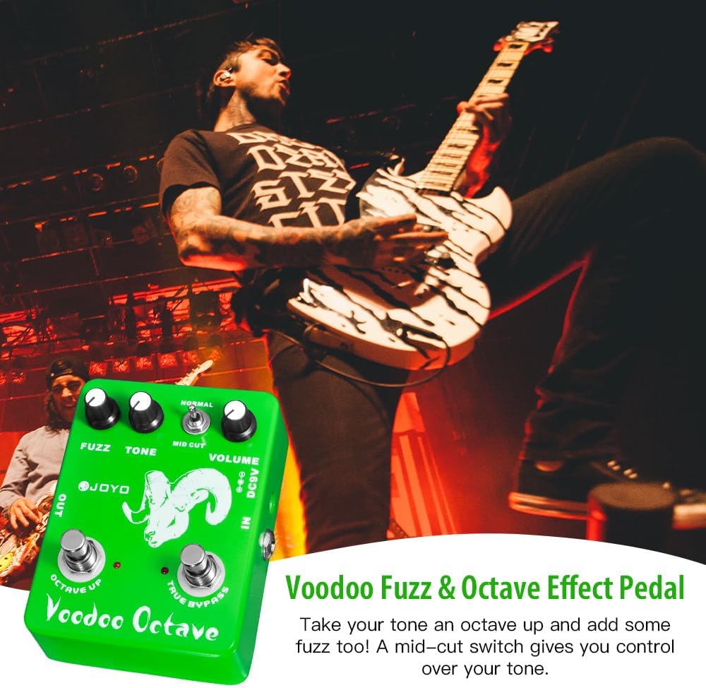 joyo fuzz pedal JOYO Octave Fuzz Pedal Germanium Fuzz 60's Rock Effect with "Mid-cut" –  MAGMA STRINGS