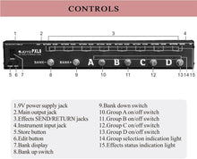 Load image into Gallery viewer, JOYO PXL8 Foot Pedal Controller 8 FX Loop Programmable Pedal Switcher with True Bypass (Black)
