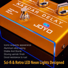 Load image into Gallery viewer, JOYO Analog Delay Effect Pedal R Series Vintage Warm Natural Sound for Sentimental Electric Guitar Solo (Nasscar R-10)