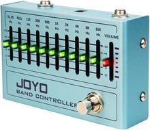 Load image into Gallery viewer, JOYO EQ Pedal 10 Band Equalizer (31.25Hz-16kHz) for Electric Guitar & Bass Including 4-string/ 5-string / 6-string/ 7-string Guitars (R-12)