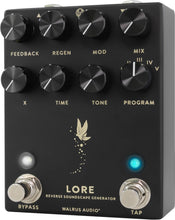 Load image into Gallery viewer, Walrus Audio Lore Reverse Soundscape Generator, Black Guitar Effects Pedal
