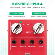 Load image into Gallery viewer, JOYO Bass Guitar Pedals Compressor Effect Pedal with Precise Compression Knobs Low Noise and High Dynamic Control Range for Bassist Electric Guitar Bass (SCYLLA R-27)