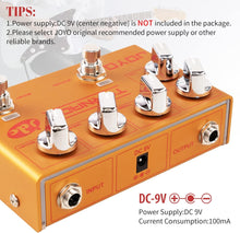 Load image into Gallery viewer, JOYO Overdrive Effect Pedal Dual Channel with Independent Footswitch for Electric Guitar - JDC Signature (TORNADO R-21)