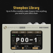 Load image into Gallery viewer, HOTONE Multi Effects Processor Pedal Guitar Bass Amp Modeling IR Cabinets Simulation Multi Language Multi-Effects with Expression Pedal Stereo OTG USB Audio Interface Ampero Mini MP-50 (Vanilla)