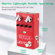 Load image into Gallery viewer, JOYO Bass Guitar Pedals Compressor Effect Pedal with Precise Compression Knobs Low Noise and High Dynamic Control Range for Bassist Electric Guitar Bass (SCYLLA R-27)