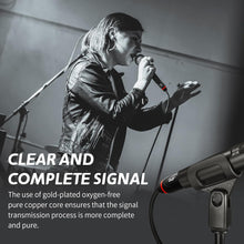 Load image into Gallery viewer, JOYO XLR Cables 20ft Microphone Cables XLR Male to XLR Female No Signal Loss and Balanced Shielded for Mixer,Recording Studio,Podcast Black (CM-28)