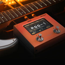 Load image into Gallery viewer, HOTONE Multi Effects Processor Pedal Guitar Bass Amp Modeling IR Cabinets Simulation Multi Language Multi-Effects with Expression Pedal Stereo OTG USB Audio Interface Ampero Mini MP-50 (Orange)