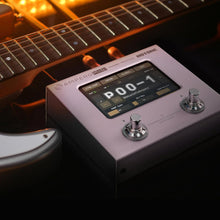 Load image into Gallery viewer, HOTONE Multi Effects Processor Pedal Guitar Bass Amp Modeling IR Cabinets Simulation Multi Language Multi-Effects with Expression Pedal Stereo OTG USB Audio Interface Ampero Mini MP-50 (Purple)
