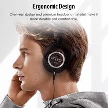 Load image into Gallery viewer, JOYO Studio Monitor Headphones Wired Audio Recording Monitor Headset Over Ear Headphones for Mixer Amplifier Podcast Keyboard Piano Deep Bass 3M Cable (JMH-01)