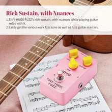 Load image into Gallery viewer, JOYO Fuzz Guitar Pedal Classical Vintage Fuzz Tone for Electric Guitar Punchy Bass and Long Sustain Tone True Bypass (TINY-HUGE JF-26)