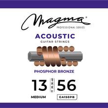 Load image into Gallery viewer, Magma Acoustic Guitar Strings Medium Gauge Phosphor Bronze Set, .013 - .056 (GA150PB)