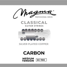 Load image into Gallery viewer, Magma Classical Guitar Strings Normal Tension Carbon - Silver Plated Copper (GC110C)
