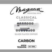 Load image into Gallery viewer, Magma Classical Guitar Strings High Tension Carbon - Silver Plated Copper (GC120C)