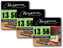 Load image into Gallery viewer, Magma Heavy "A" Tuning Electric Guitar Strings - Nickel Plated Steel Strings .013" - .056" (string gauges - 13, 17, 26, 36, 46, 56) - (GE180N) - 3 Set