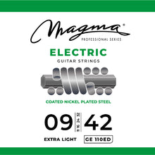 Load image into Gallery viewer, Magma Electric Guitar Strings Super Light Gauge COATED Nickel-Plated Steel Set, .009 - .042 (GE110ED)