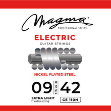 Load image into Gallery viewer, Magma Electric Guitar Strings Super Light Gauge Nickel-Plated Steel Set, .009 - .042 (GE110N)