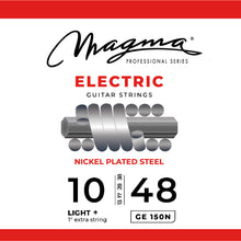 Load image into Gallery viewer, Magma Electric Guitar Strings Ligth + Gauge Nickel-Plated Steel Set, .010 - .048 (GE150N)