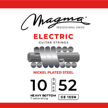 Load image into Gallery viewer, Electric Guitar Strings Custom Heavy Bottom Gauge Nickel-Plated Steel Set, .010 - .052 (GE155N)