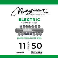 Load image into Gallery viewer, Magma Electric Guitar Strings Regular Light Gauge COATED Nickel-Plated Steel Set, .011 - .050 (GE160ED)