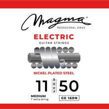 Load image into Gallery viewer, Magma Electric Guitar Strings Medium Gauge Nickel-Plated Steel Set, .011 - .050 (GE160N)