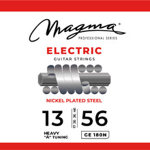 Load image into Gallery viewer, Magma Electric Guitar Strings Heavy A Tuning Gauge Nickel-Plated Steel Set, .013 - .056 (GE180N)
