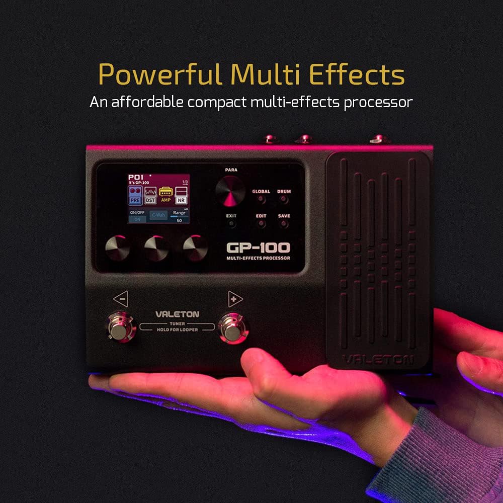 Valeton GP-100 Multi-Effects Processor, (with 9V power supply