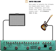 Load image into Gallery viewer, Valeton Dapper Indie Effect Strip with Tuner, Indie Drive, Fuzz Wall, Liquid FX, Echoes, Ambient and more (with 9V power supply)