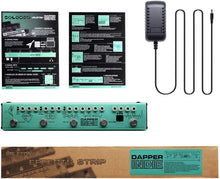 Load image into Gallery viewer, Valeton Dapper Indie Effect Strip with Tuner, Indie Drive, Fuzz Wall, Liquid FX, Echoes, Ambient and more (with 9V power supply)