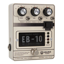 Load image into Gallery viewer, Walrus EB-10 Preamp/EQ/Boost (Cream) Guitar Effects Pedal